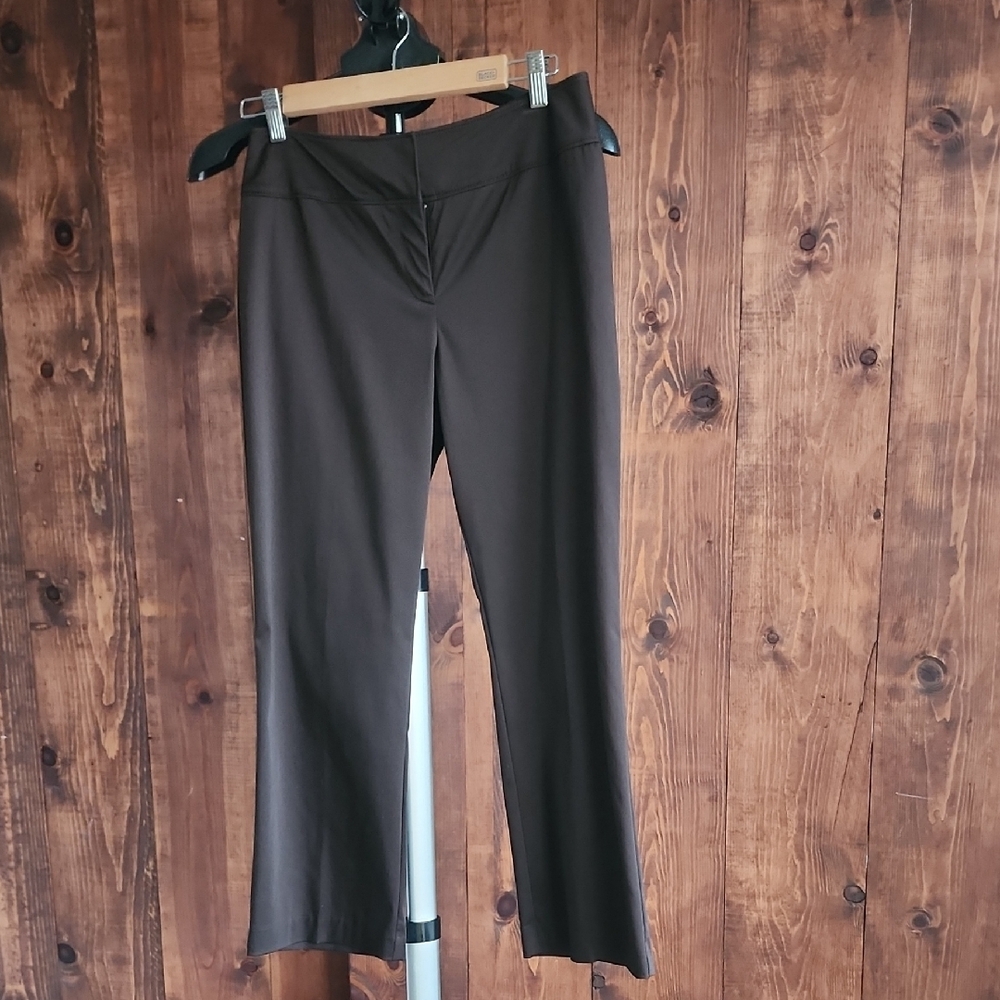 LOFT Women's Dark Brown Cropped Pants - Picture 6 of 8